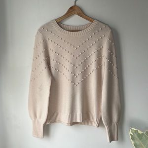 Amour Vert Cream Daria Wool Sweater